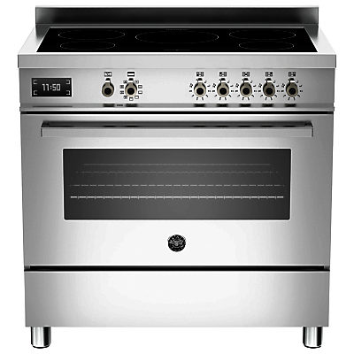 Bertazzoni Professional Series 90cm Electric Induction Single Range Cooker Stainless Steel